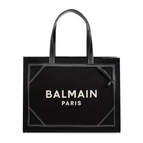 Balmain B-Army 42 shopper väska Black, Dam