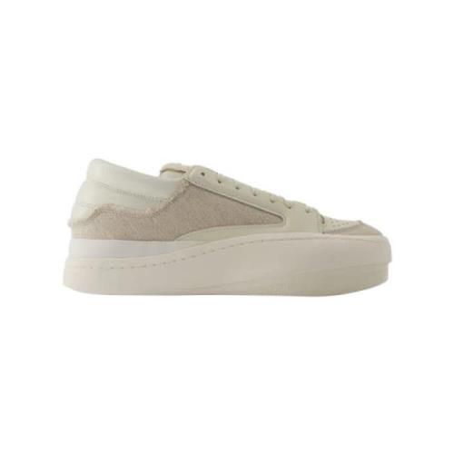 Y-3 Laeder sneakers Beige, Dam