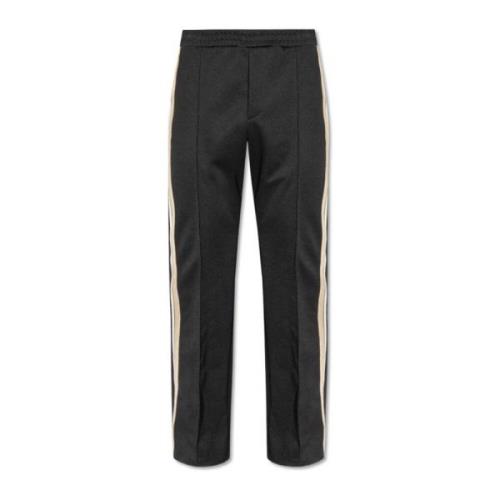 Salvatore Ferragamo Sweatpants med ränder Black, Herr