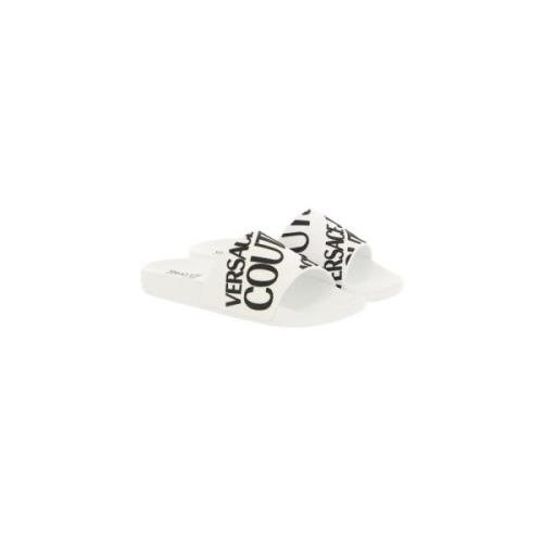 Versace Jeans Couture Vita Pool Slides Sandaler White, Herr