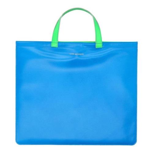 Comme des Garçons Blå Orange Fluorescerande Toteväska Blue, Herr