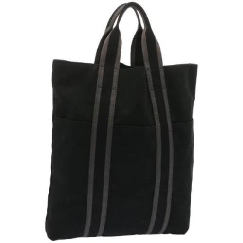 Hermès Vintage Pre-owned Canvas totevskor Black, Dam