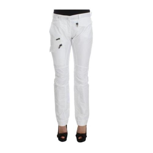 Ermanno Scervino Slim-fit Trousers White, Dam