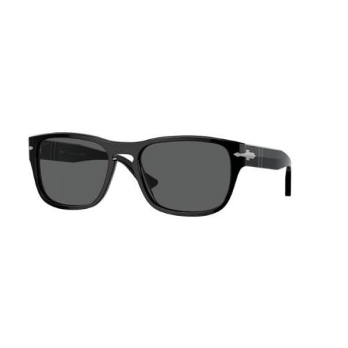 Persol Svart Mörkgrå Solglasögon Modell Po3341S Black, Herr