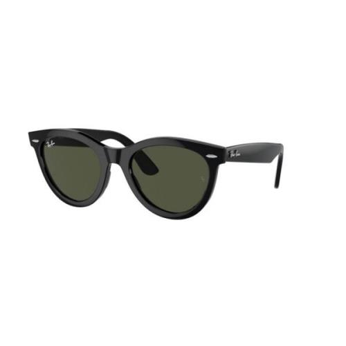 Ray-Ban Svart Ram Grön Lins Solglasögon Black, Unisex