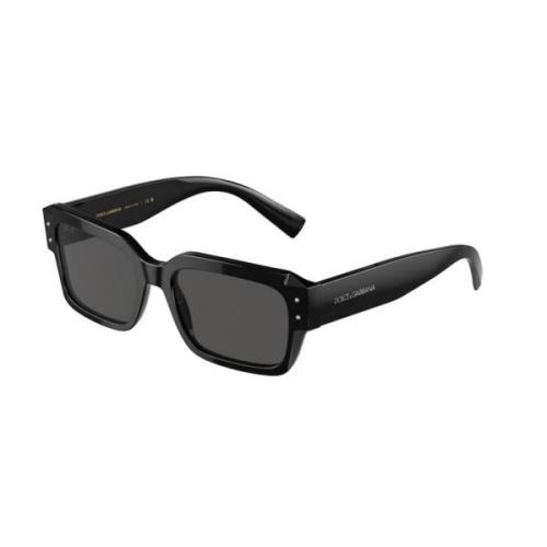 Dolce & Gabbana Svart Grå Solglasögon Dg4460 Modell Black, Herr