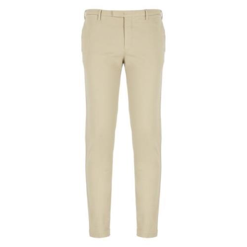 PT Torino Beige Skinny Fit Bomullbyxor Beige, Herr