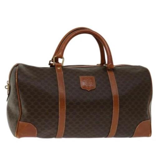 Celine Vintage Pre-owned Laeder handvskor Brown, Dam