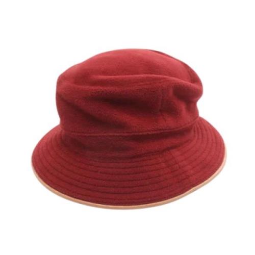 Hermès Vintage Pre-owned Tyg hattar-och-kepsar Red, Dam