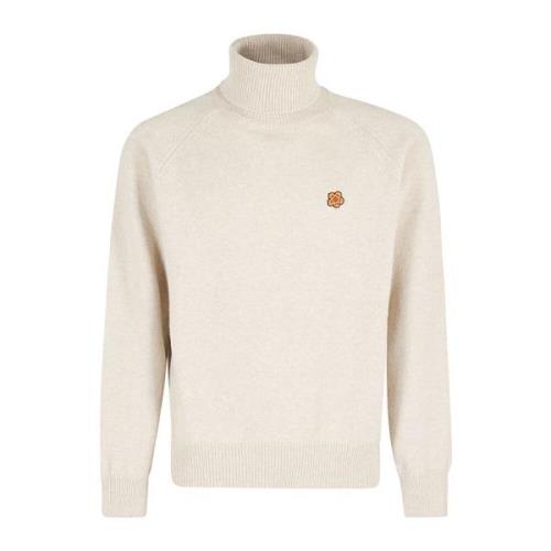 Kenzo Boke Flower Turtleneck Sweater Beige, Herr