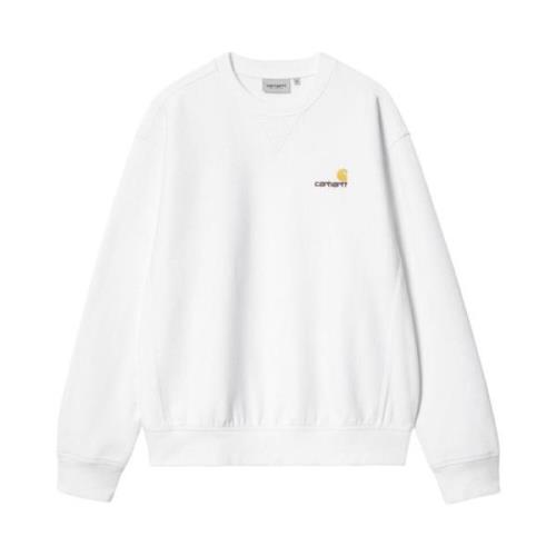 Carhartt Wip Essentiell Sweatshirt med Långa ärmar White, Herr