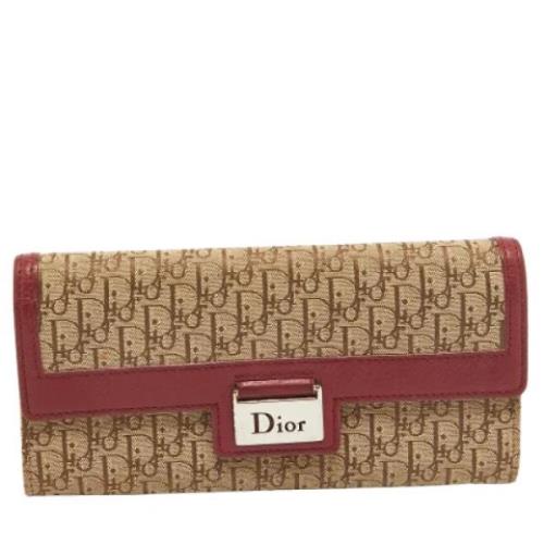 Dior Vintage Pre-owned Canvas plnbcker Red, Dam