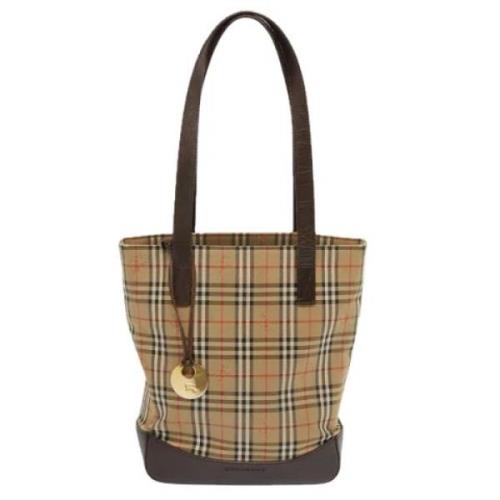 Burberry Vintage Pre-owned Canvas totevskor Brown, Dam