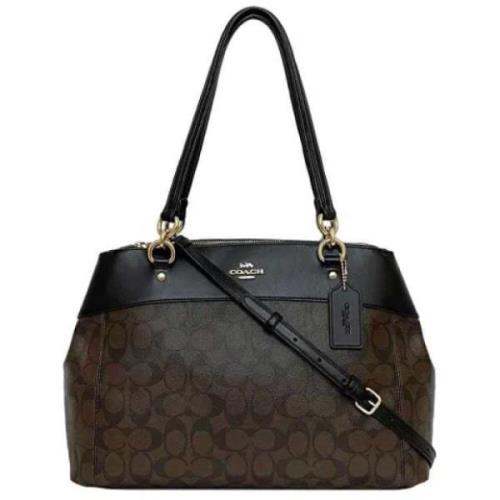 Coach Pre-owned Pre-owned Canvas totevskor Black, Dam