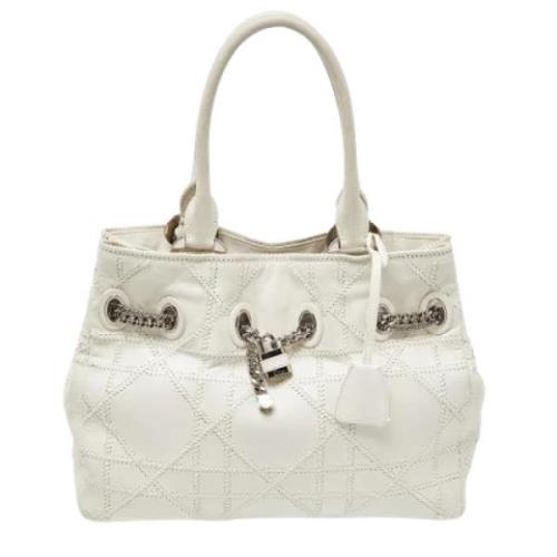 Dior Vintage Pre-owned Tyg totevskor White, Dam