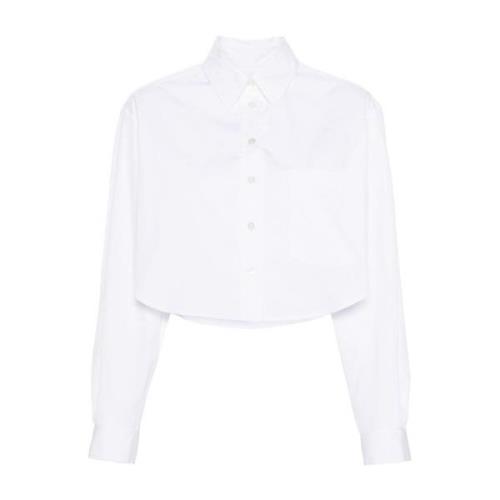 Isabel Marant Vit Poplin Klassisk Skjorta White, Dam