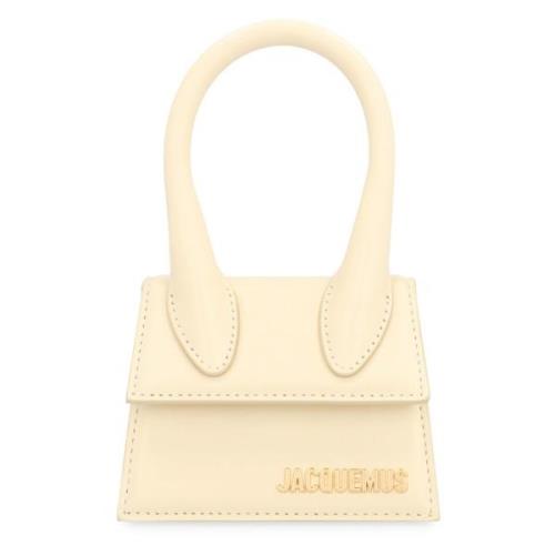 Jacquemus Chiquito Läderhandväska Beige, Dam