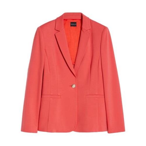 Pennyblack Korallröd Elegant Blazer Jacka Red, Dam