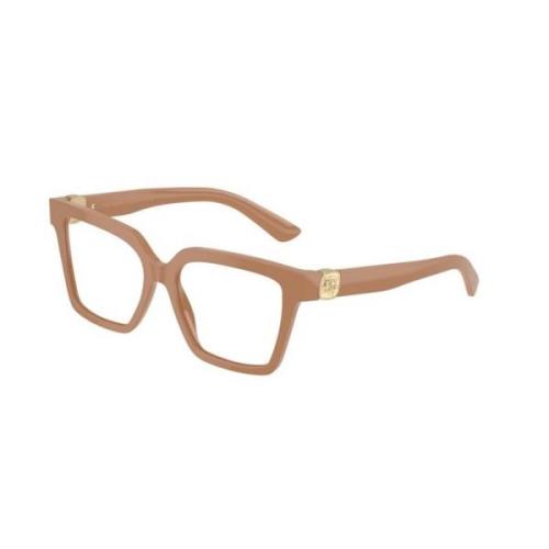 Dolce & Gabbana Beige Ram Solglasögon Dg3395 3292 Beige, Unisex