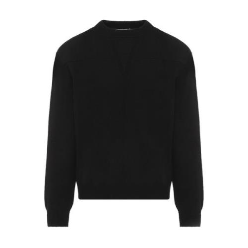 Jil Sander Svart Jumper Sweater Black, Herr