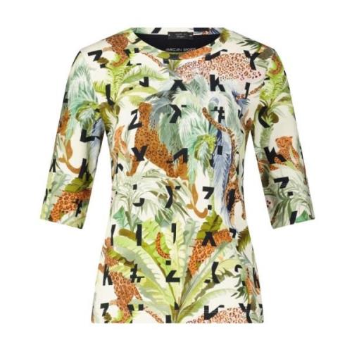 Marc Cain Jungle Print Shirt Multicolor, Dam