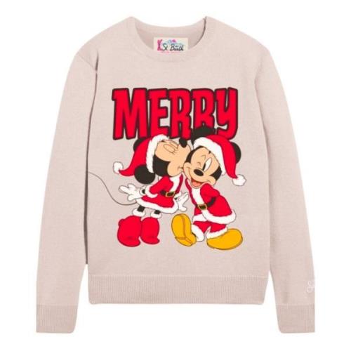 MC2 Saint Barth Mickey Minnie Sweater Kräm Multifärgad Beige, Dam