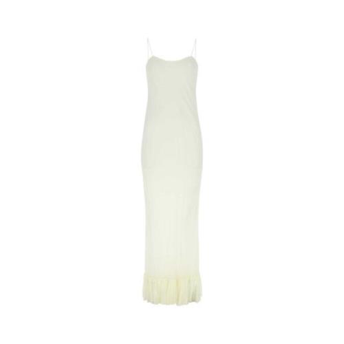 Khaite Elegant Ivory Silk Dress White, Dam