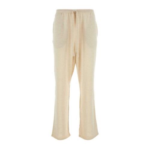 The Row Ivory Wide-Leg Pant White, Herr