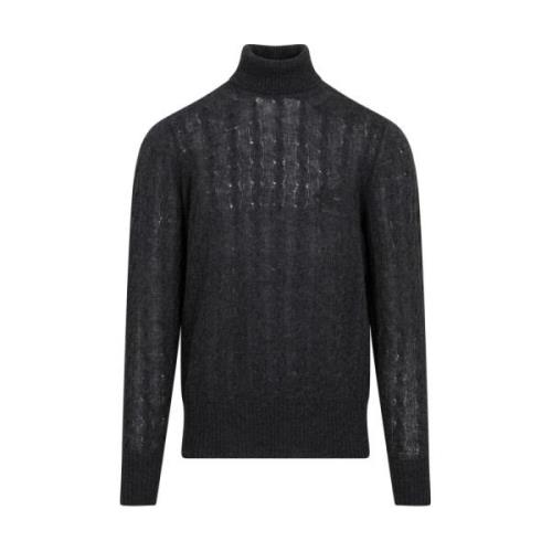 Etro Blå Cashmere Turtleneck Tröja Blue, Herr