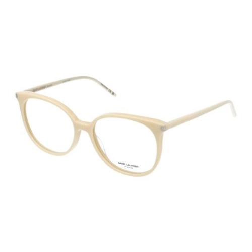 Saint Laurent Mode Glasögon SL 39 Beige, Dam