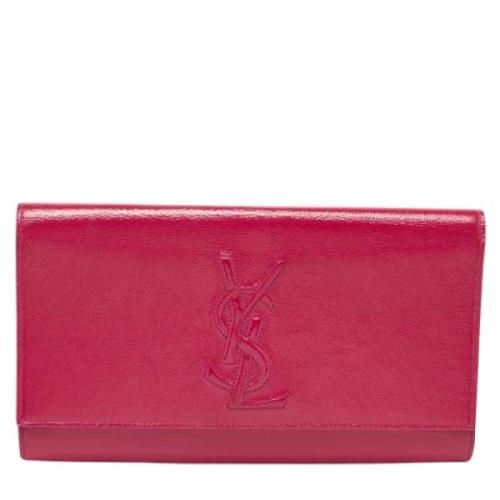 Yves Saint Laurent Vintage Pre-owned Laeder kuvertvskor Pink, Dam