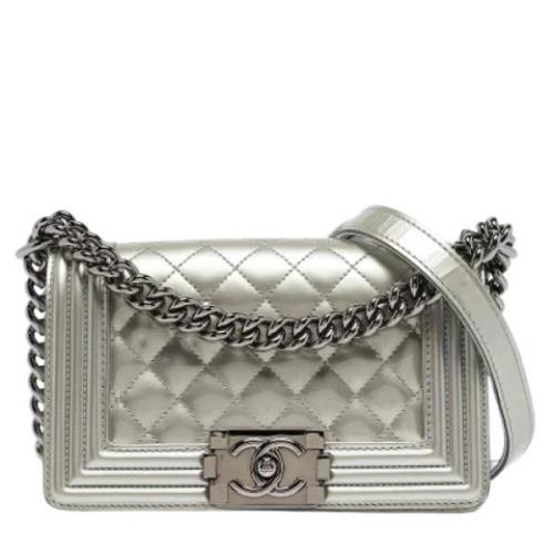 Chanel Vintage Pre-owned Laeder axelremsvskor Gray, Dam