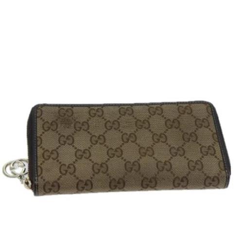 Gucci Vintage Pre-owned Canvas plnbcker Beige, Dam