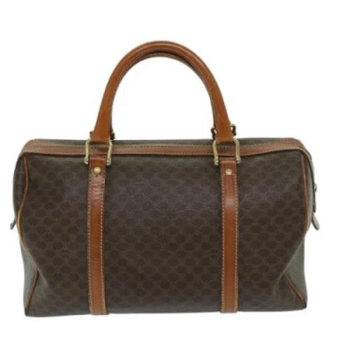 Celine Vintage Pre-owned Laeder handvskor Brown, Dam