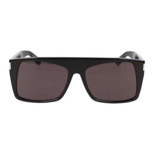 Saint Laurent Fyrkantig Ram Solglasögon SL 651 Black, Unisex