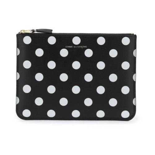 Comme des Garçons Polka Dots Läderpåse Black, Dam