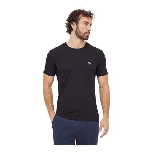 Emporio Armani Stretch Logo TShirt - Svart Black, Herr