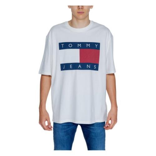 Tommy Jeans Big Flag Tee Höst/Vinter Kollektion White, Herr