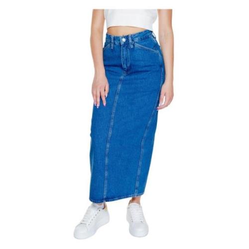 Calvin Klein Jeans Lång Kjol Höst/Vinter Kollektion Blue, Dam