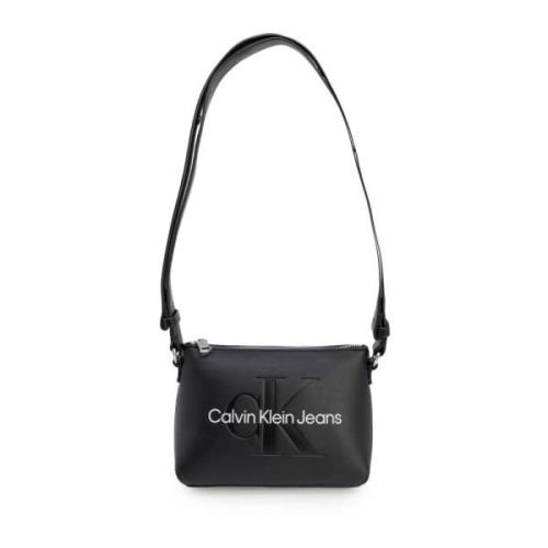 Calvin Klein Jeans Kamera Pouch Mono Höst/Vinter Black, Dam