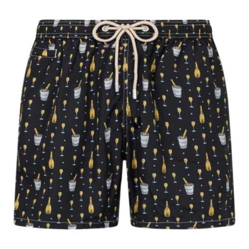 MC2 Saint Barth Lighting Badshorts Svart Multicolor, Herr