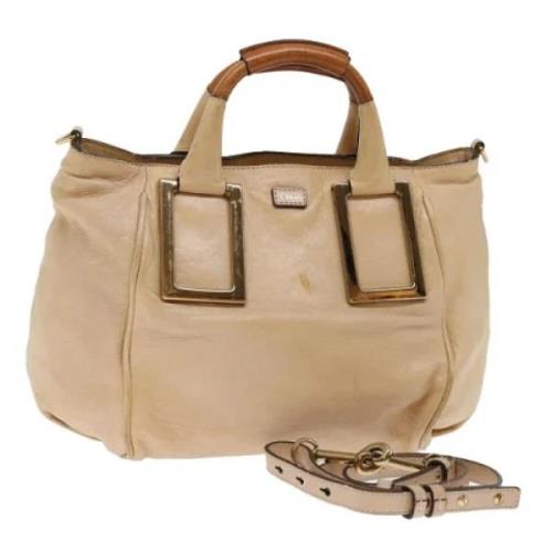 Chloé Pre-owned Pre-owned Laeder totevskor Beige, Dam