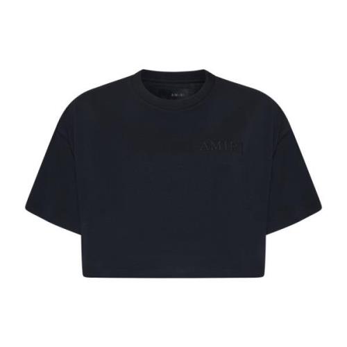 Amiri Broderad Svart Tee Black, Dam