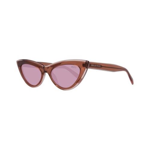 Emilio Pucci Gradient Cat Eye Solglasögon Stilfull Brown, Dam