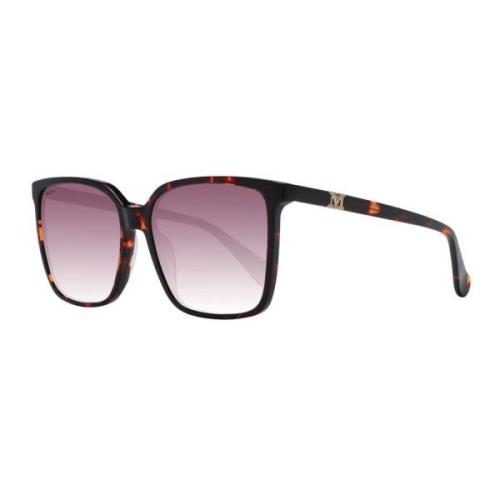 Max Mara Röda Gradient Fyrkantiga Solglasögon Multicolor, Dam