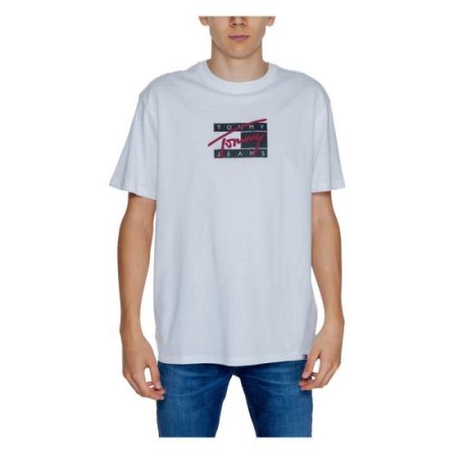 Tommy Jeans Street Sign T-shirt Höst/Vinter Kollektion White, Herr