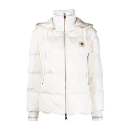 Lorena Antoniazzi Vit Dunjacka Casual Stil White, Dam