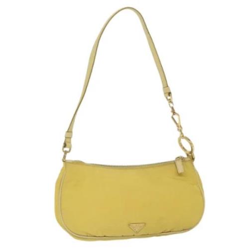 Prada Vintage Pre-owned Nylon prada-vskor Yellow, Dam