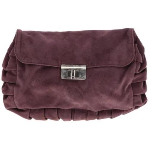 Marni Pre-owned Pre-owned Mocka handvskor Purple, Dam