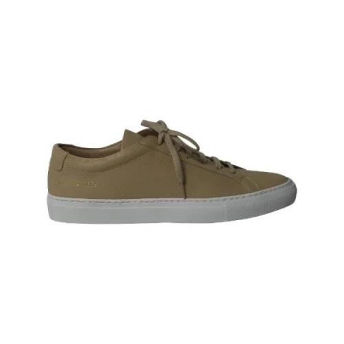 Common Projects Läder sneakers Beige, Dam